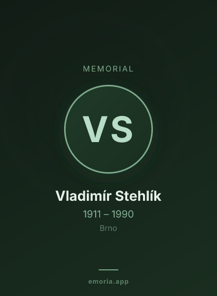 Memorial portrait of Vladimír Stehlík