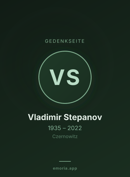 Gedenkportrait von Vladimir Stepanov