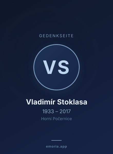 Gedenkportrait von Vladimír Stoklasa