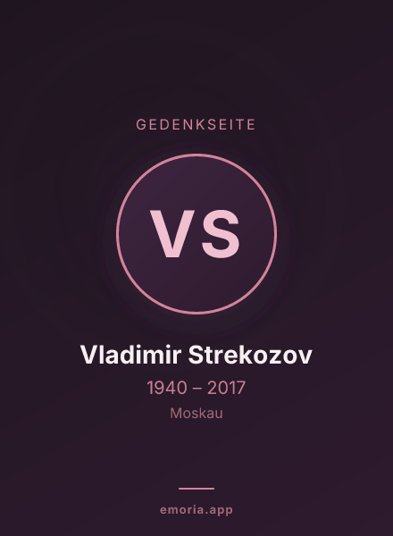 Gedenkportrait von Vladimir Strekozov