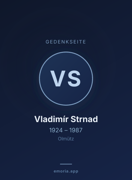 Gedenkportrait von Vladimír Strnad