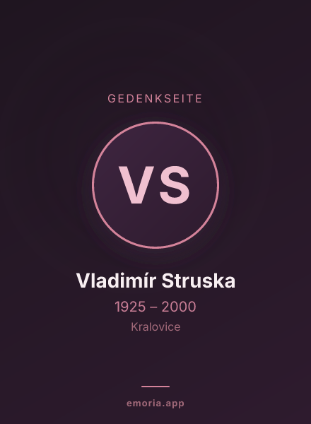Gedenkportrait von Vladimír Struska
