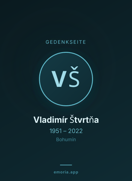 Gedenkportrait von Vladimír Štvrtňa