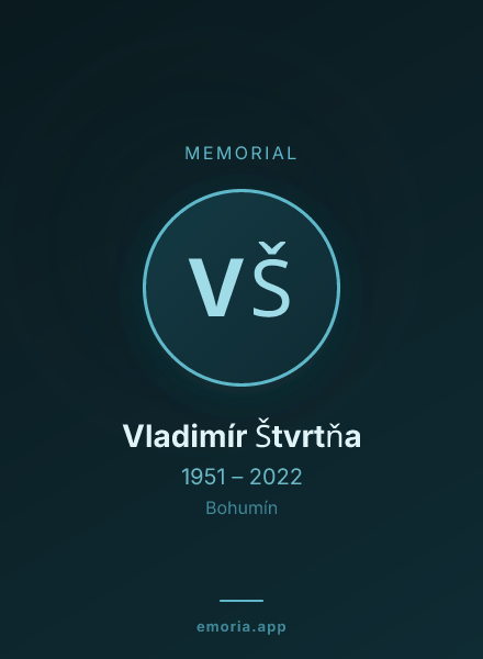 Memorial portrait of Vladimír Štvrtňa