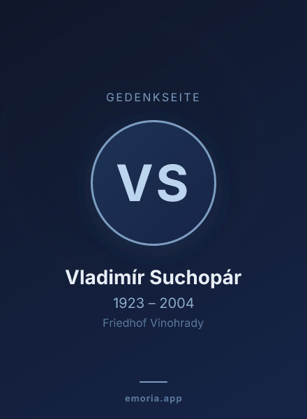 Gedenkportrait von Vladimír Suchopár