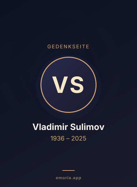 Gedenkportrait von Vladimir Sulimov