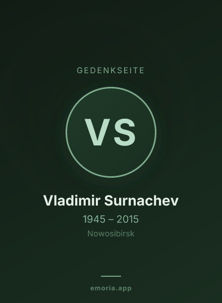 Gedenkportrait von Vladimir Surnachev
