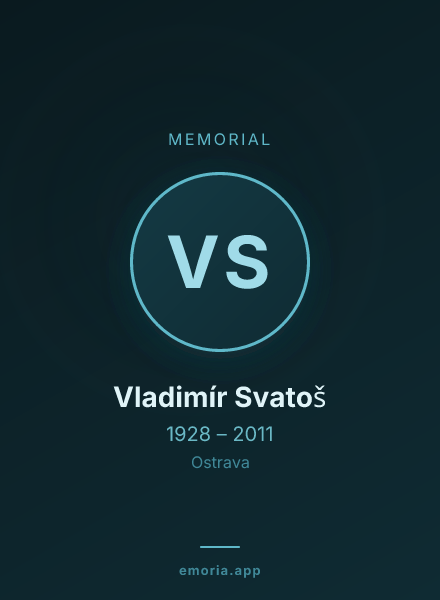 Memorial portrait of Vladimír Svatoš