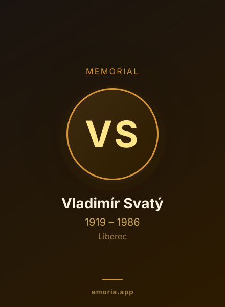 Memorial portrait of Vladimír Svatý