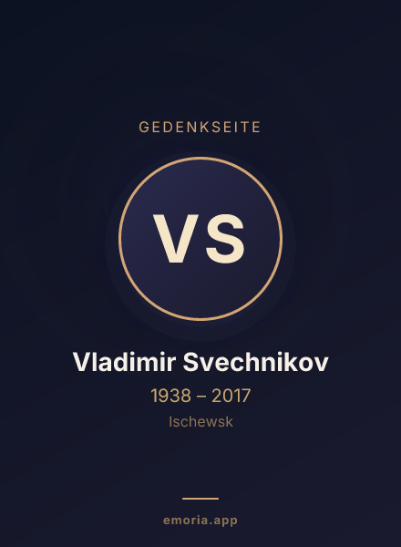 Gedenkportrait von Vladimir Svechnikov