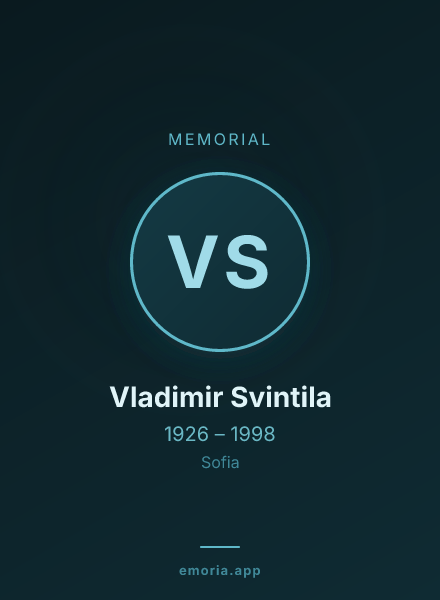 Memorial portrait of Vladimir Svintila
