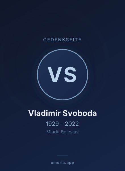 Gedenkportrait von Vladimír Svoboda