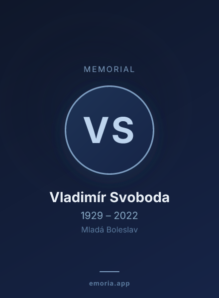 Memorial portrait of Vladimír Svoboda