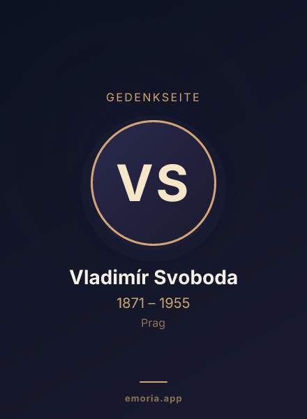 Gedenkportrait von Vladimír Svoboda