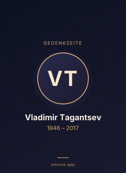 Gedenkportrait von Vladimir Tagantsev
