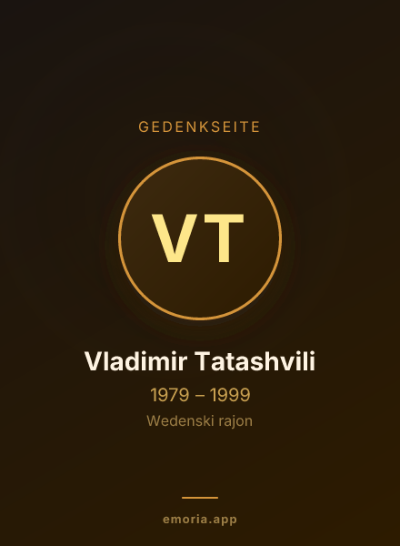 Gedenkportrait von Vladimir Tatashvili