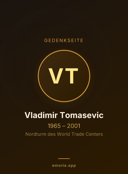 Gedenkportrait von Vladimir Tomasevic