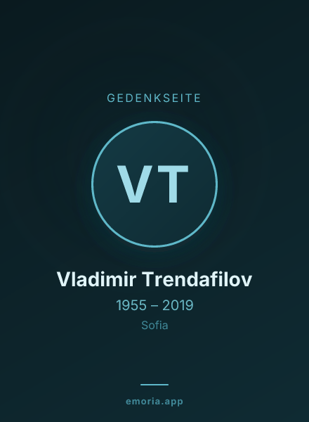 Gedenkportrait von Vladimir Trendafilov