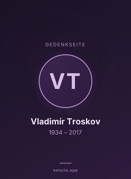 Gedenkportrait von Vladimír Troskov