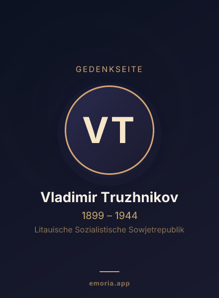 Gedenkportrait von Vladimir Truzhnikov