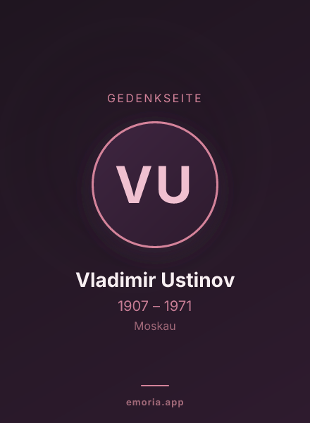 Gedenkportrait von Vladimir Ustinov