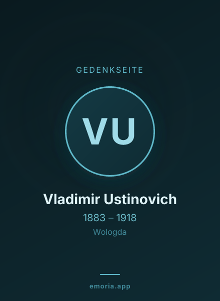 Gedenkportrait von Vladimir Ustinovich