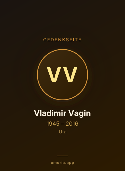 Gedenkportrait von Vladimir Vagin