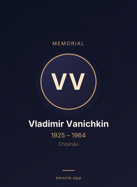 Memorial portrait of Vladimir Vanichkin