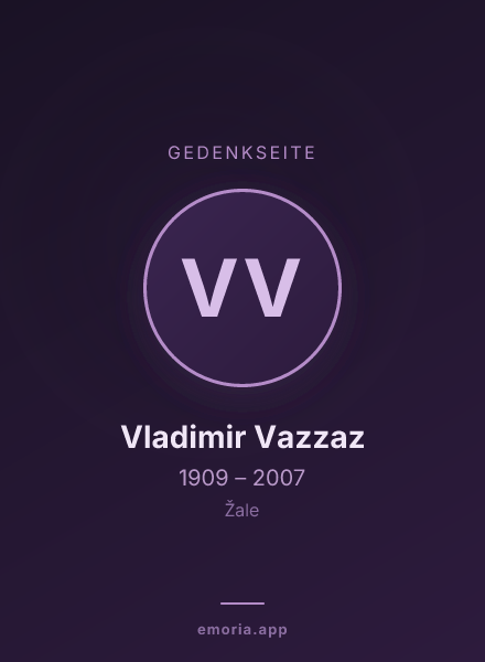 Gedenkportrait von Vladimir Vazzaz