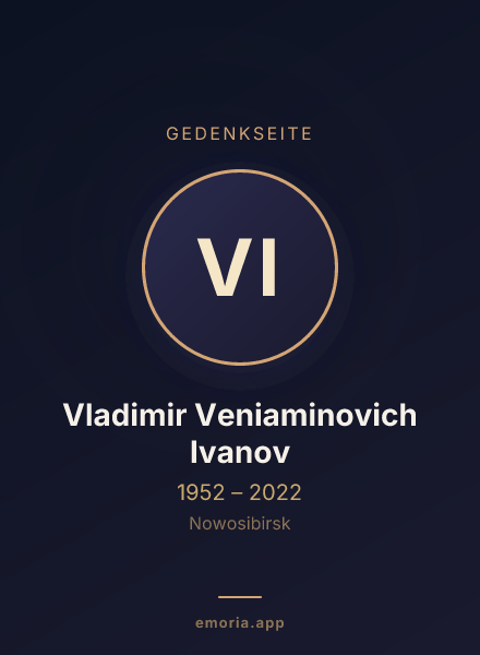 Gedenkportrait von Vladimir Veniaminovich Ivanov