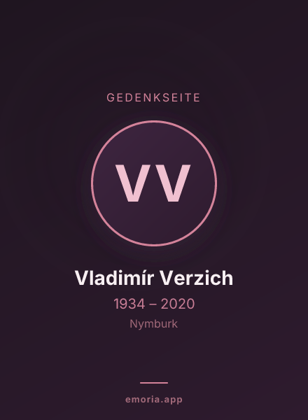 Gedenkportrait von Vladimír Verzich