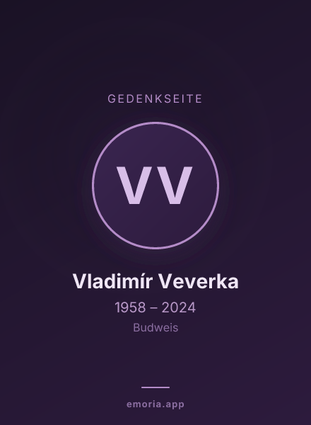 Gedenkportrait von Vladimír Veverka