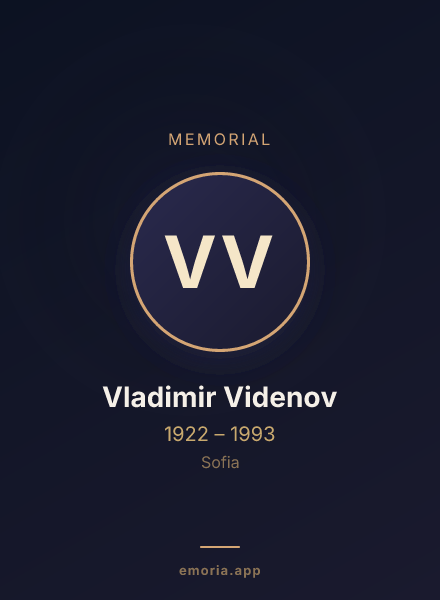 Memorial portrait of Vladimir Videnov