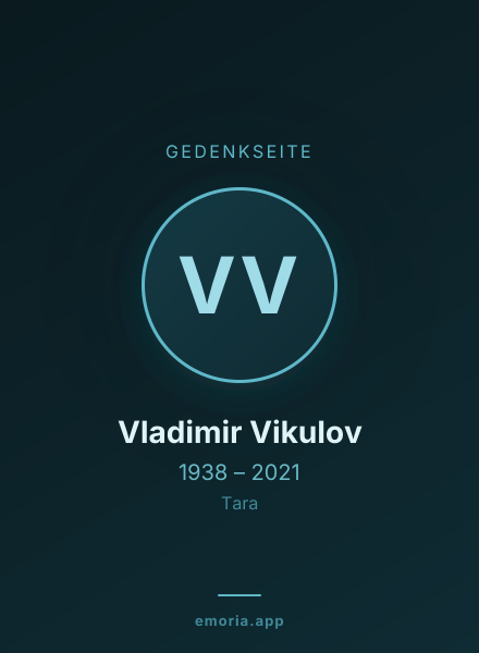 Gedenkportrait von Vladimir Vikulov