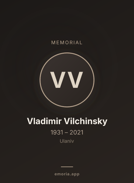 Memorial portrait of Vladimir Vilchinsky