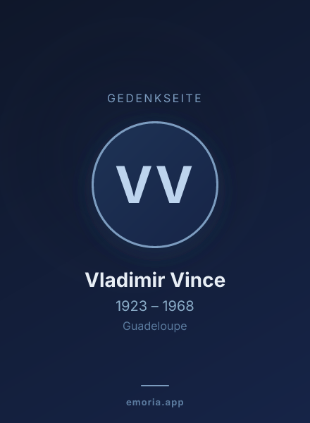 Gedenkportrait von Vladimir Vince