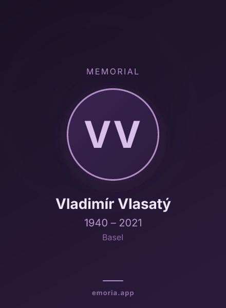 Memorial portrait of Vladimír Vlasatý