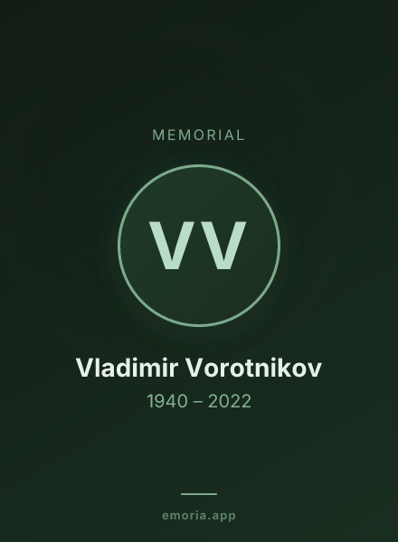 Memorial portrait of Vladimir Vorotnikov