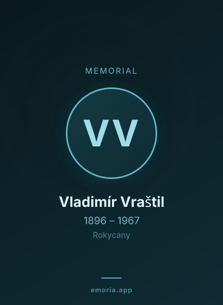 Memorial portrait of Vladimír Vraštil