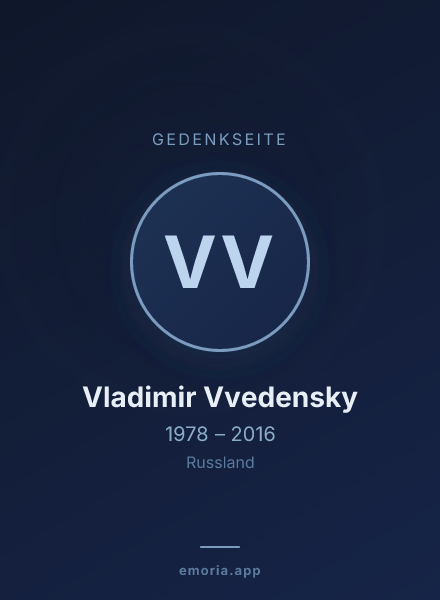 Gedenkportrait von Vladimir Vvedensky