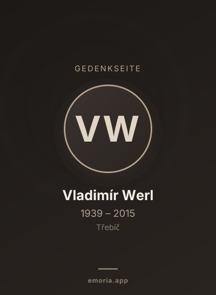 Gedenkportrait von Vladimír Werl