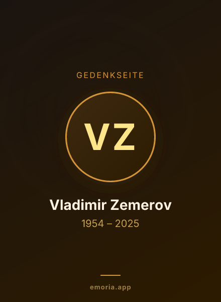 Gedenkportrait von Vladimir Zemerov