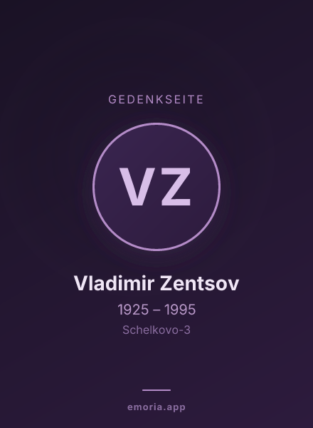 Gedenkportrait von Vladimir Zentsov