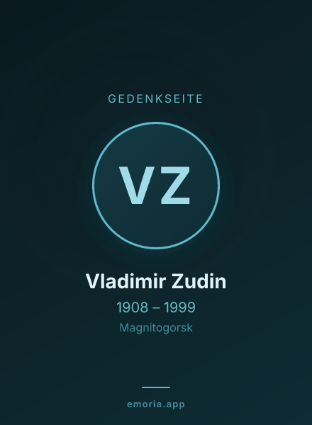 Gedenkportrait von Vladimir Zudin