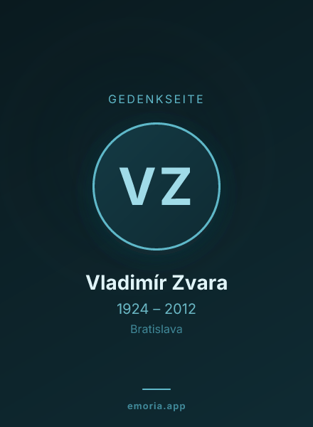 Gedenkportrait von Vladimír Zvara