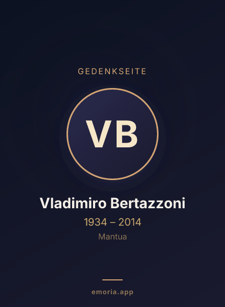 Gedenkportrait von Vladimiro Bertazzoni