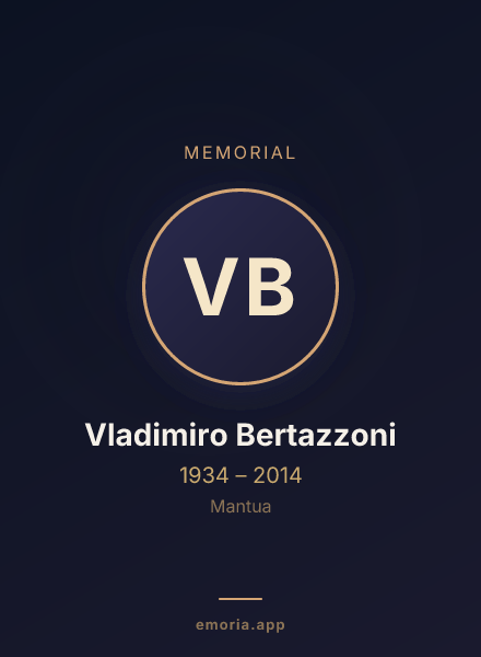 Memorial portrait of Vladimiro Bertazzoni