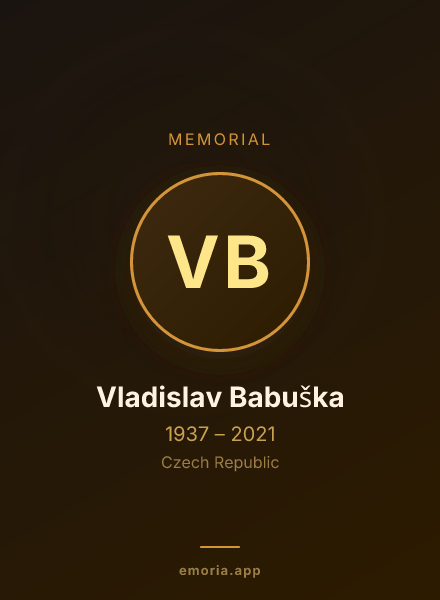 Memorial portrait of Vladislav Babuška