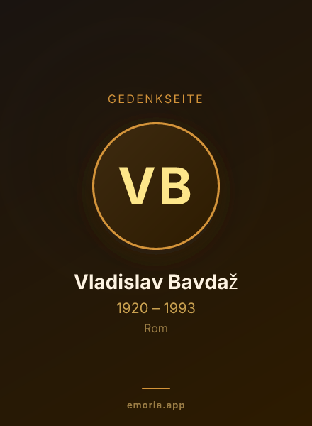 Gedenkportrait von Vladislav Bavdaž