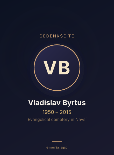 Gedenkportrait von Vladislav Byrtus
